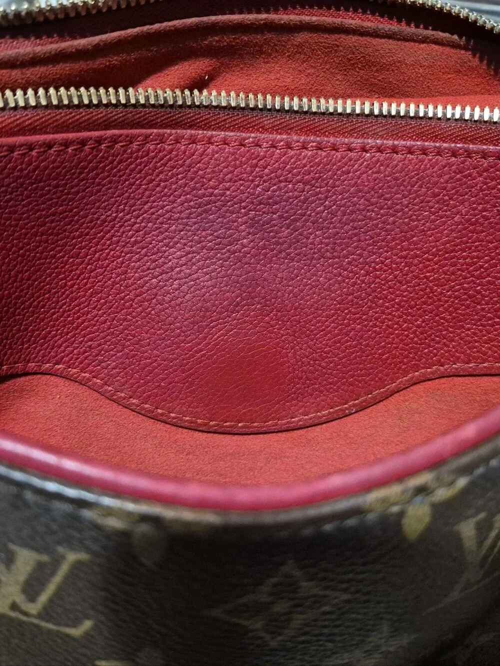 Louis Vuitton Pallas Monogram Shoulder Bag with Cerise Interior